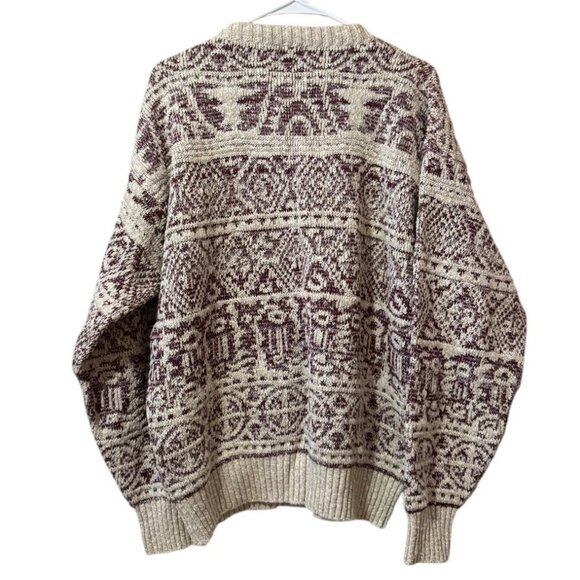 Lord Jeff Men’s Sweater Size Large The Sandstone Collection Knit Grandpacore VTG - Picture 2 of 9